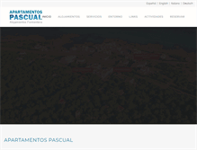 Tablet Screenshot of apartamentospascual.com